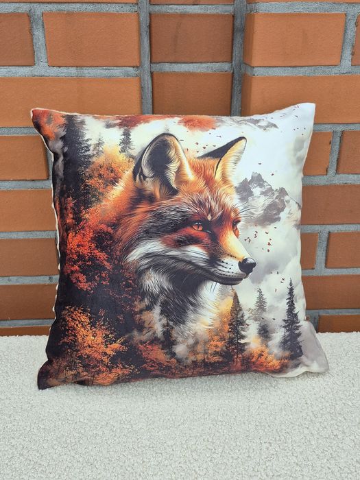 Poduszka poszewka lis 40x40cm prezent urodziny święta