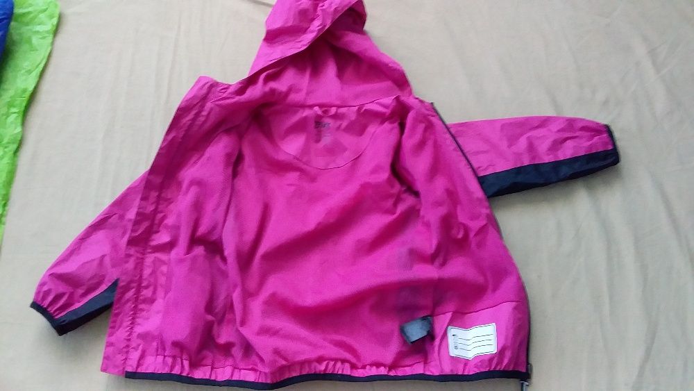 Куртка-дождевик,спортивная,для девочки новая-Crivit-110-116;Baleaf-140
