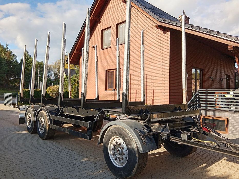 Krone ADD  Przyczepa KRONE 3 osie, Do drewna, Do drzewa,  Do lasu