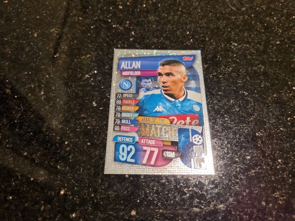 NOWA karta piłkarska Allan Champions League Match Attax SSC NAPOLI