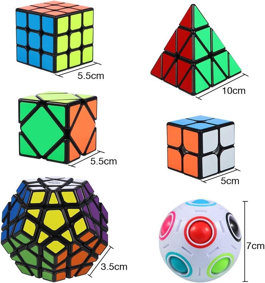 Zestaw Speed Cube zestaw 6 sztuk magicznych kostek Rubika