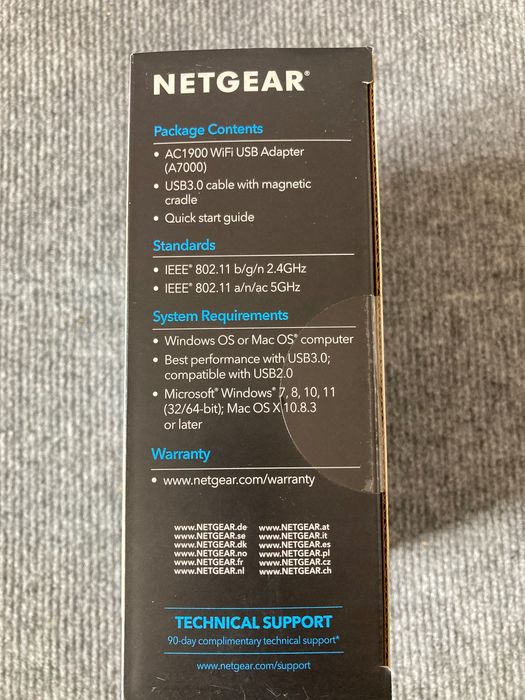 Karta sieciowa Netgear Nighthawk AC1900 WiFi USB 3.0 Dual Band