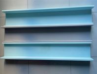 prateleira de parede azul ou cinza. Ideal para quarto criança