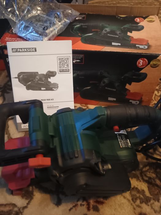 Szlifierka taśmowa Parkside PBSD 900 A2