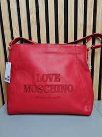 Czerwona oryginalna torebka Love Moschino