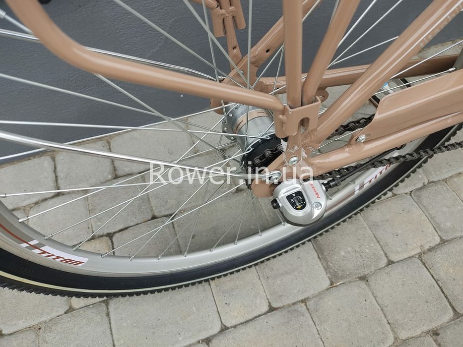 Велосипед дамка з корзиною Titan Bergamo 26 NX 3 sp 2024 Рама-17" late
