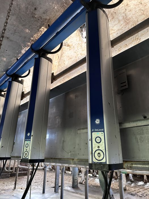 Hala udojowa 2x8 DeLaval / Alfa Laval Bogato wyposażona MP400 x MM25