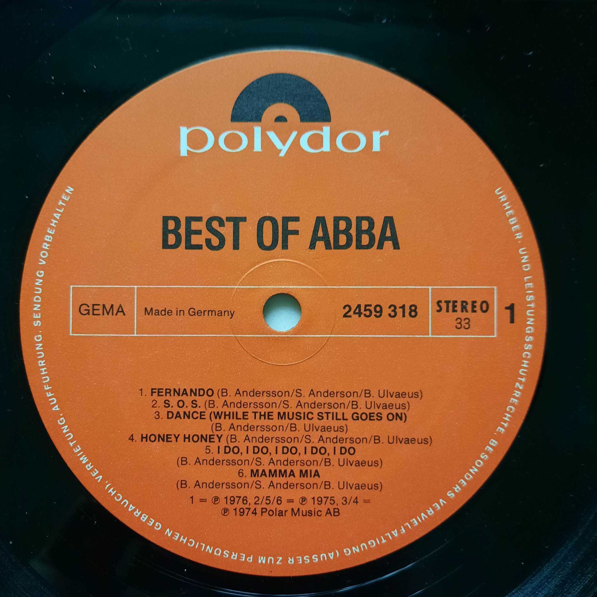 ABBA / The Best Of ABBA // 1976 // Germany / Polydor / Vinyl / LP