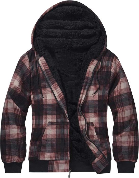 SwissWell Bluza - kurtka ocieplana r. S w kratkę na zamek