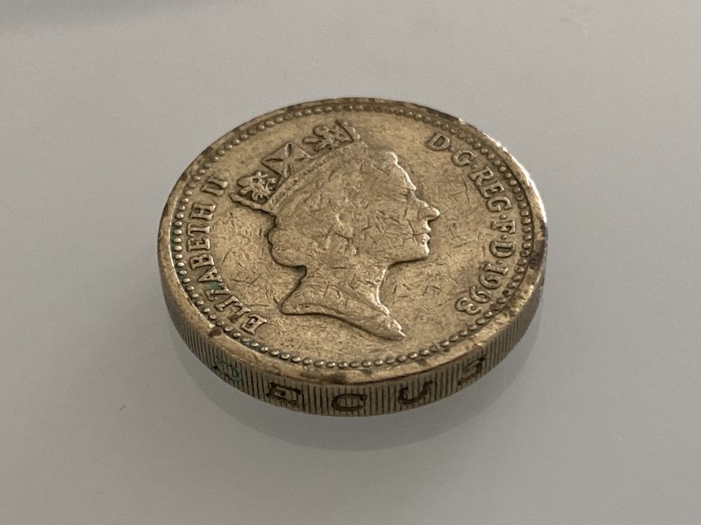 Jeden funt 1993 Elizabeth II one pound