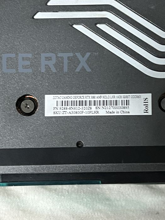 Nvidia RTX 3080 Zotac holo