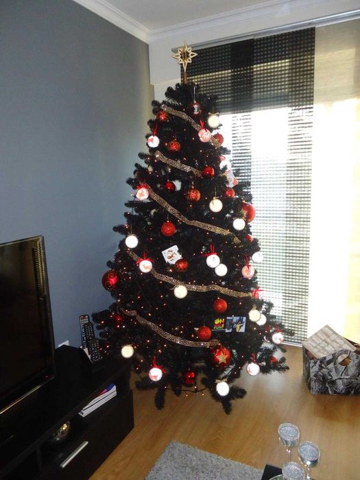 Árvore de Natal Preta 210 cm