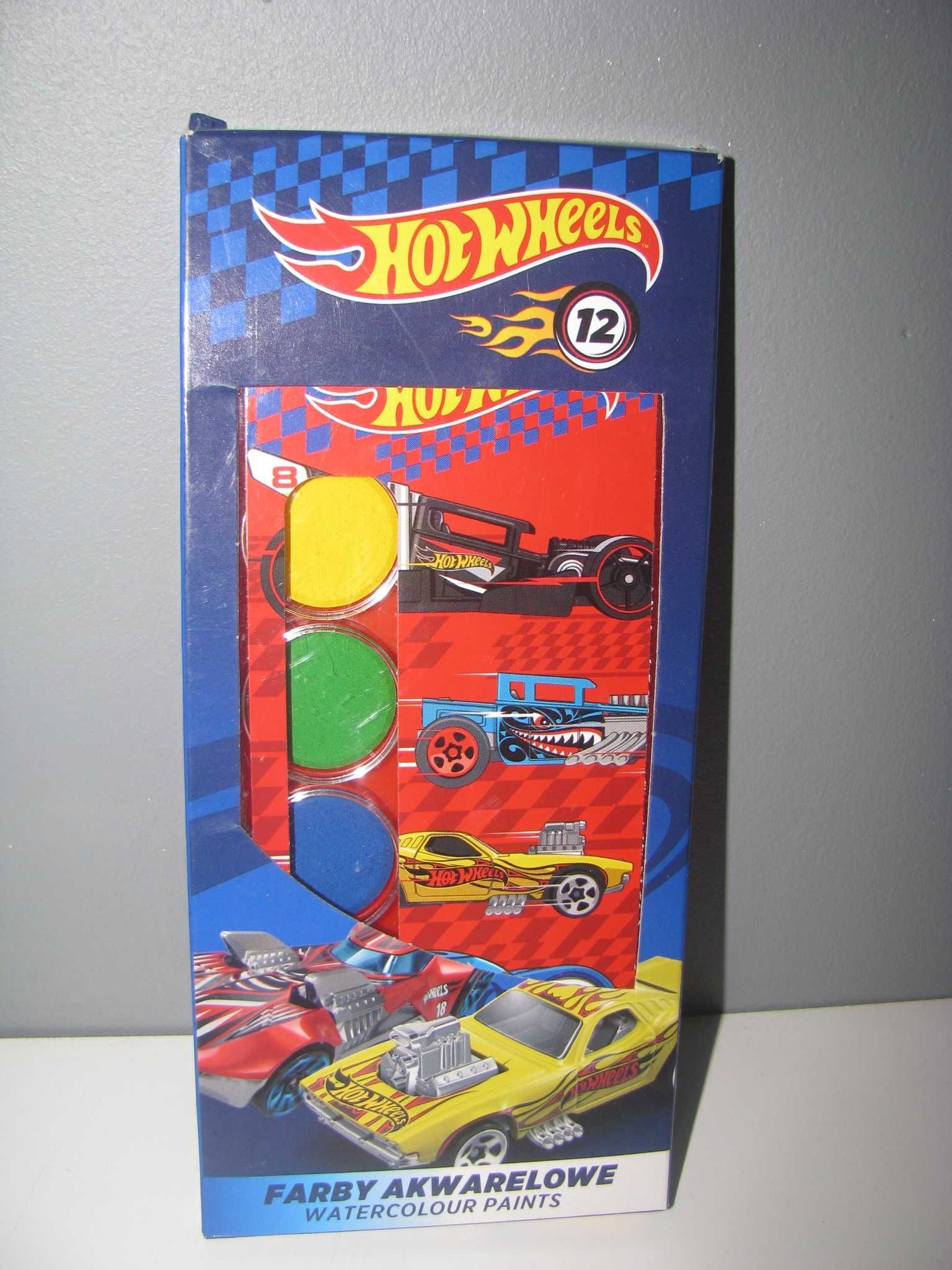 Hot Wheels farby akwarelowe 12szt