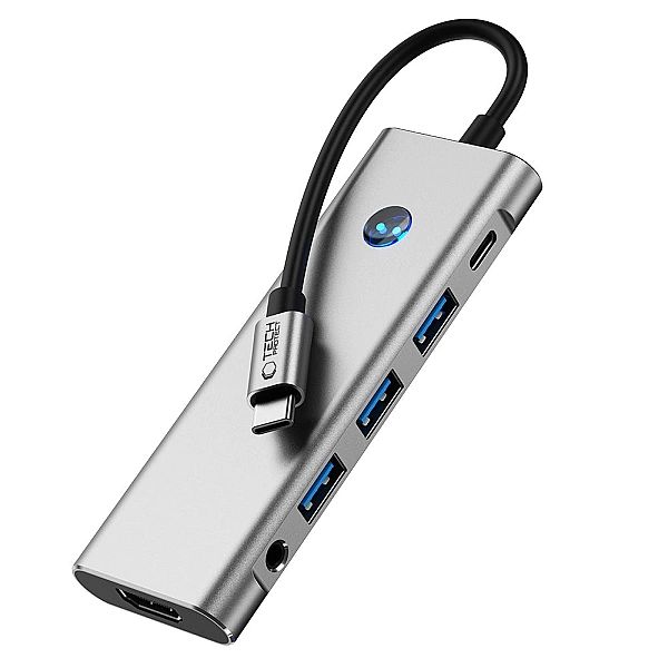 Tech-Protect Hb04 Hub Adapter 9In1 Type-C + Usb2.0 + Usb3.0 + Hdmi 4K