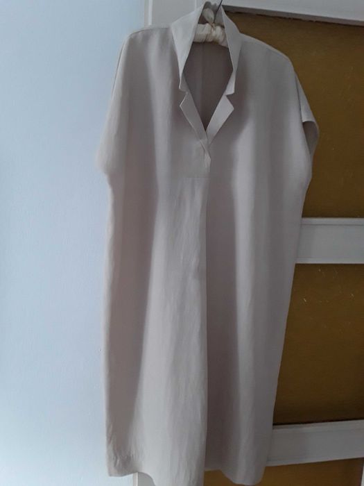 Sukienka włoska wiskoza/len r. XL