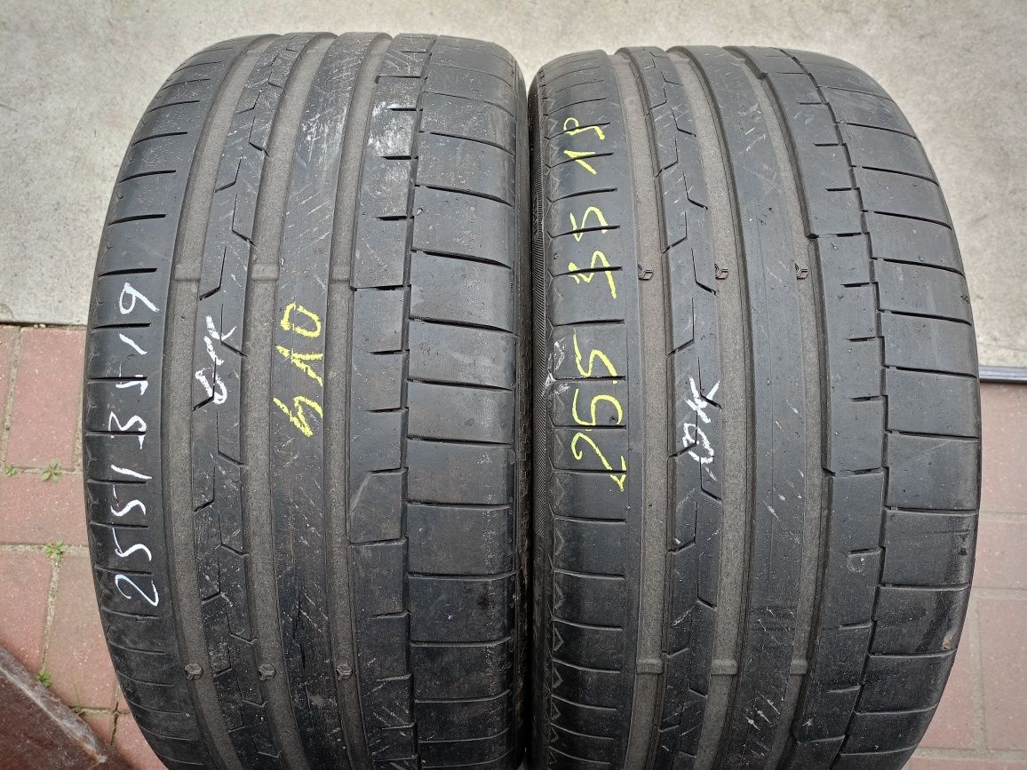 Opony letnie 255/35r19 Continental 5.5mm 410zl 2szt