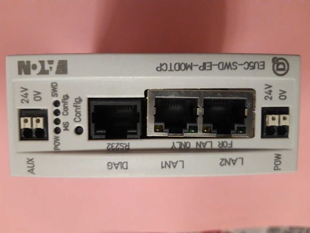 Шлюз Eaton EU5C-SWD-EIP-MODTCP, 99 SWD-карт по сети EthernetIP/MODBUS