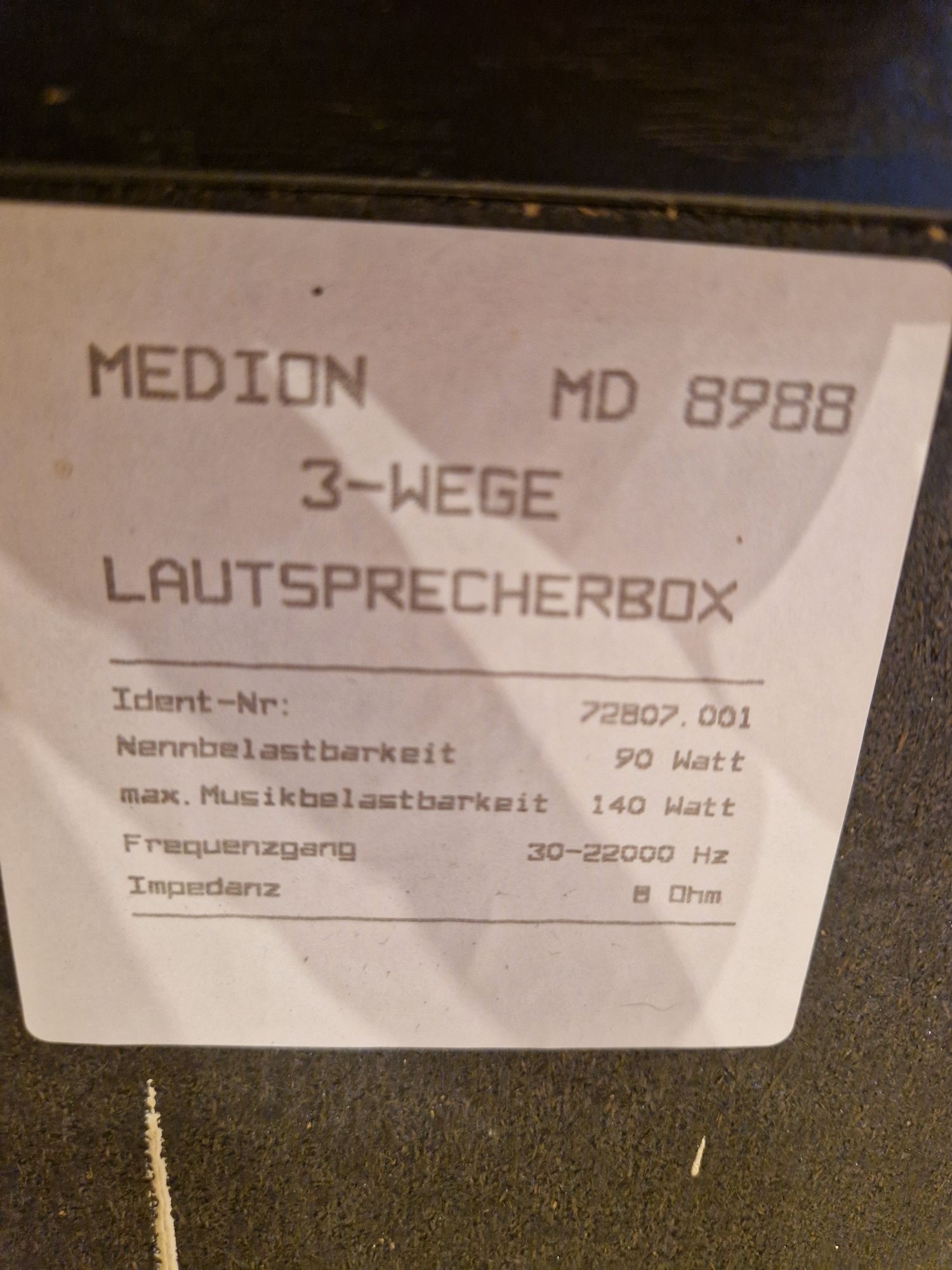 Kolumny trójdrożne Medion