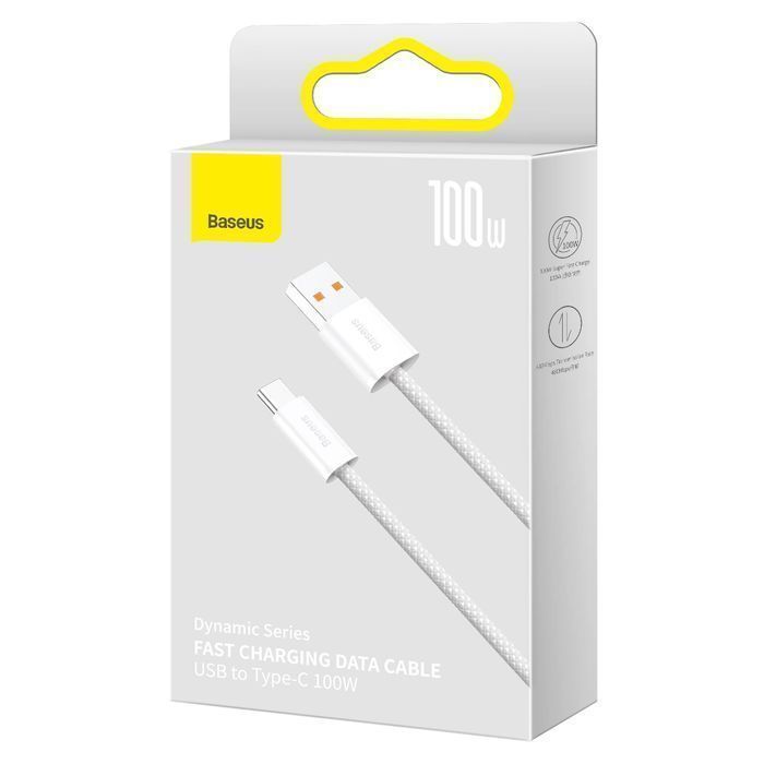 Baseus Dynamic Series kabel USB - USB Typ C 100W 2m biały
