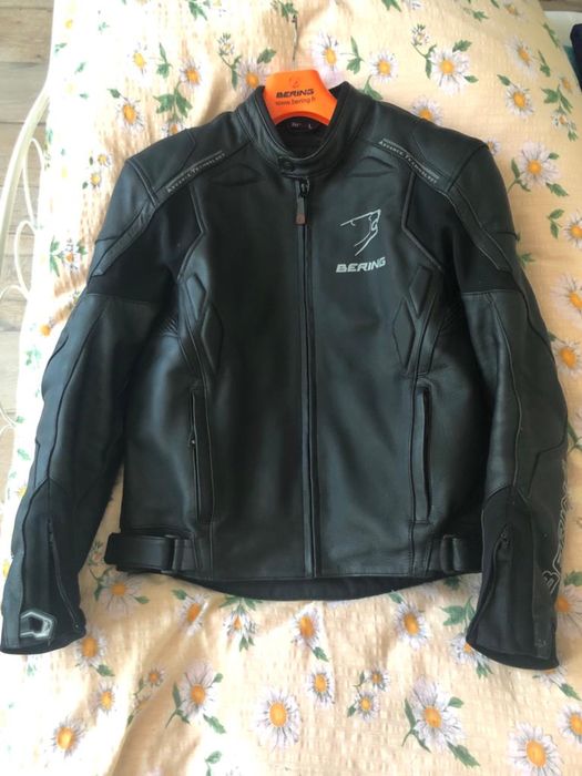 Męska Skórzana odzież motocyklowa BERING komplet ( kurtka i spodnie)