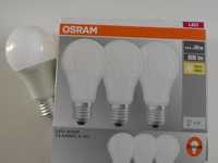 Żarówka LED 8,5W =60W OSRAM E27 Biała Ciepła 2700K 3szt