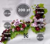 Duży komplet nagrobny