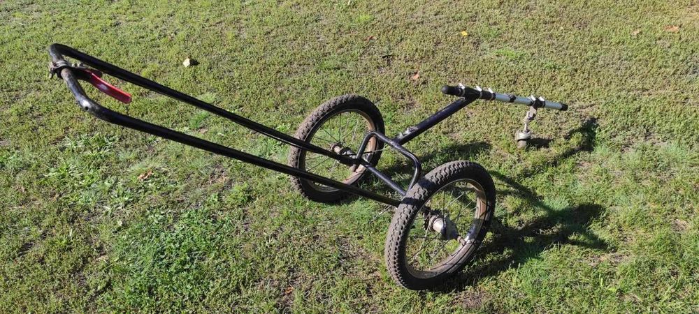 Бензиновый триммер для травы на колесах