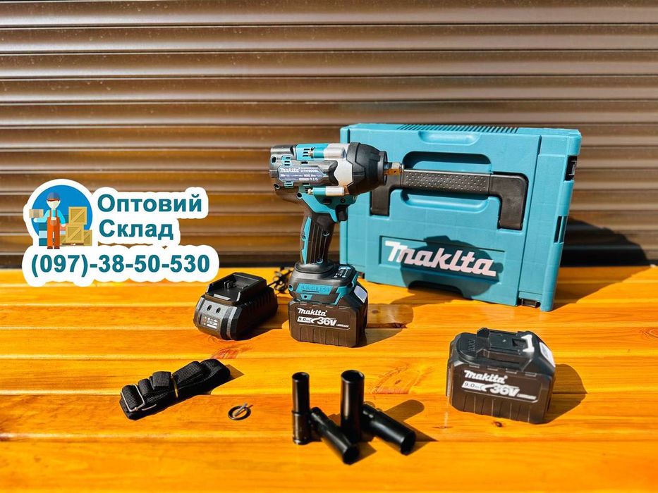 Акумуляторний Гайковерт 2/1 Makita DTW 800 Винтоверт безщітковий 36V9A