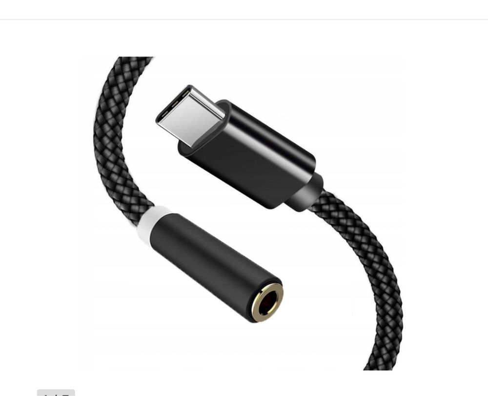 Adapter USC- C mini jack 3,5mm przejsciowka kabel AUX Samsung IPhone