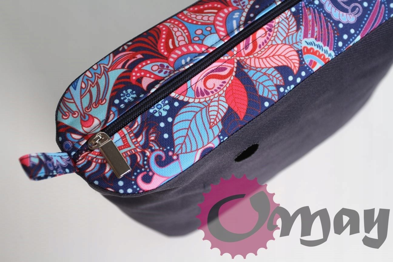 cudny organizer OBAG MINI orient granatowy 2 kieszenie wkład OMAY