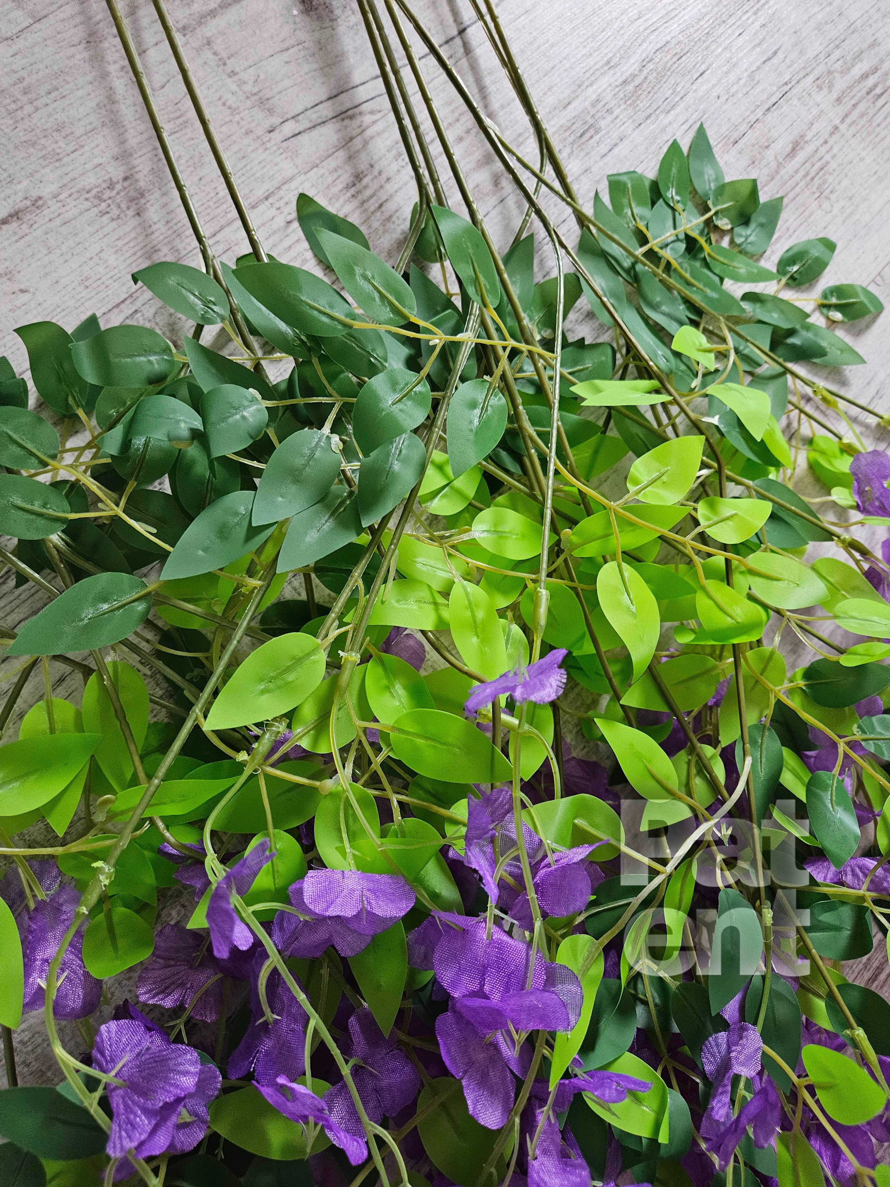 Wisteria fioletowa glicynia sztuczna girlanda dekoracja 12 sztuk