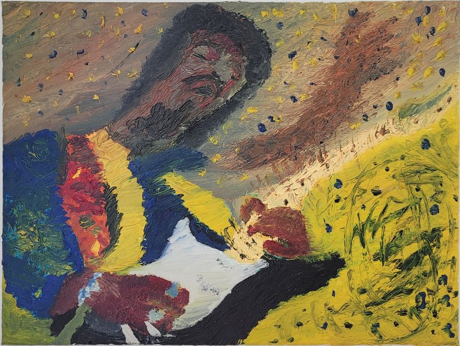 Quadro a óleo - Hendrix - Samuel da Rosa