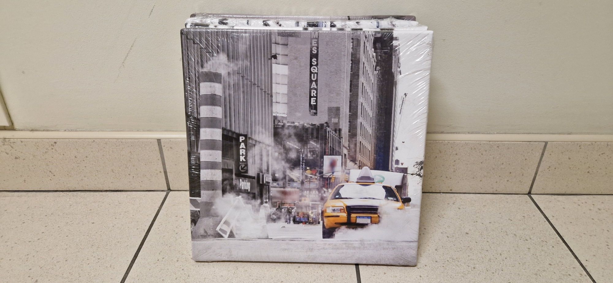 Zestaw komplet 4 szt. obrazek "New York Taxi" 30x30cm