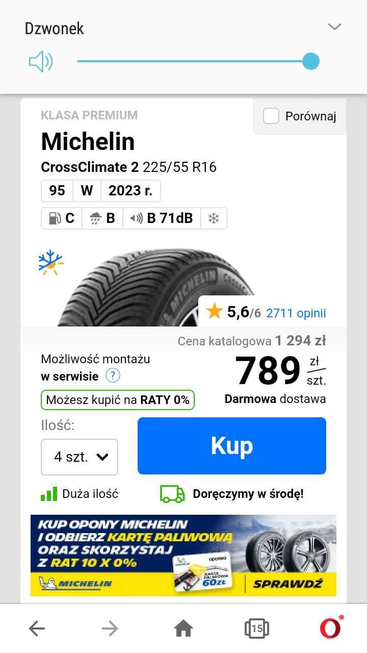 Opony całoroczne Michelin