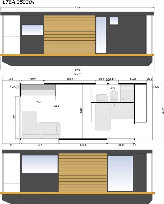 L 5 Alu Houseboat Hausboot Dom na wodzie Pływający łódź kabinowa Jacht
