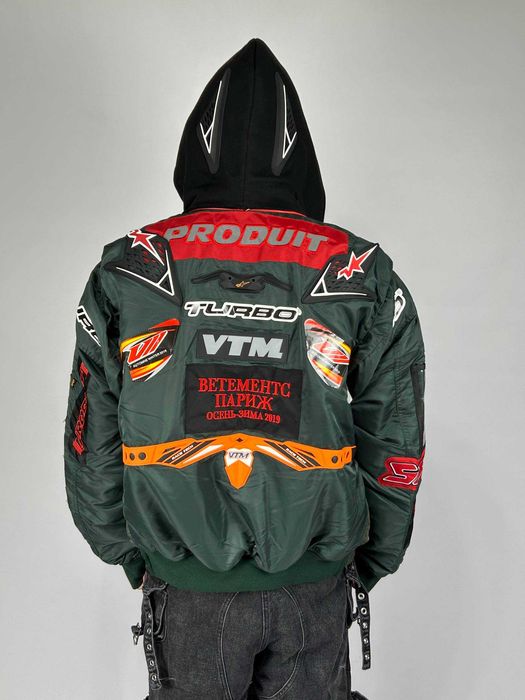 Vetements Green Navy Alpha Industries Bomber бомбер куртка зелена S M