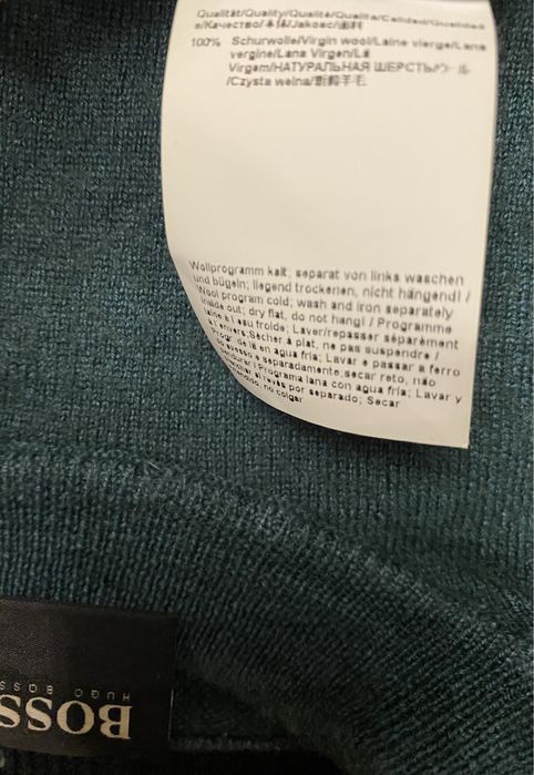 Camisola de Gola Redonda Hugo Boss Lã Virgem 100%