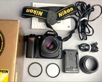 Aparat + obiektyw Nikon + dodatki - startowy zestaw portretowy - opis