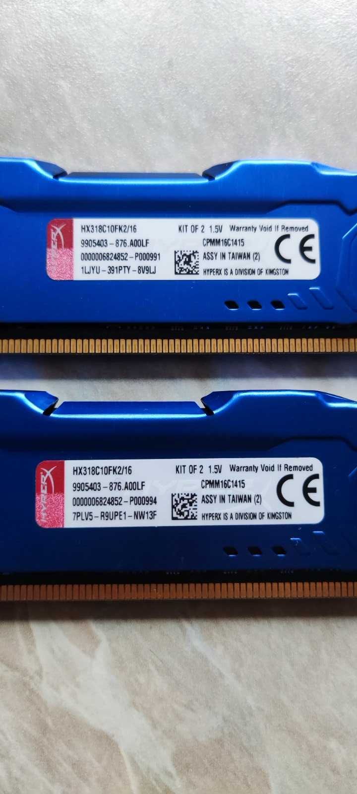 Kingston HyperX Fury DDR3 16Gb 1866Mhz 2x8Gb