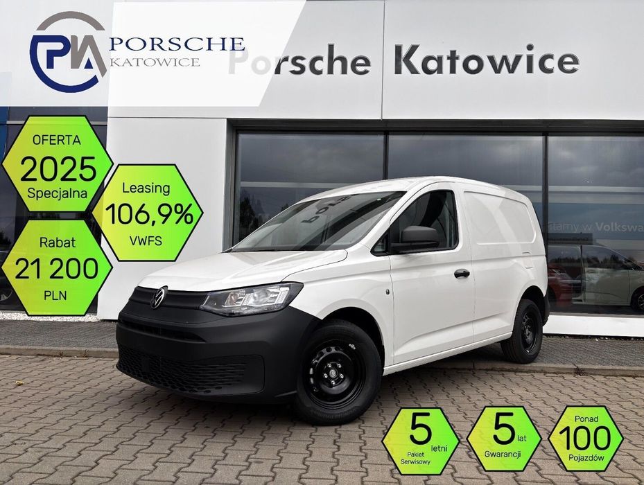 Volkswagen Caddy Cargo 2.0 TDI 102 KM 6bm  2.0 TDI 102KM CARGO PLAC ponad 100 aut 2025 Leasing 106,9 %