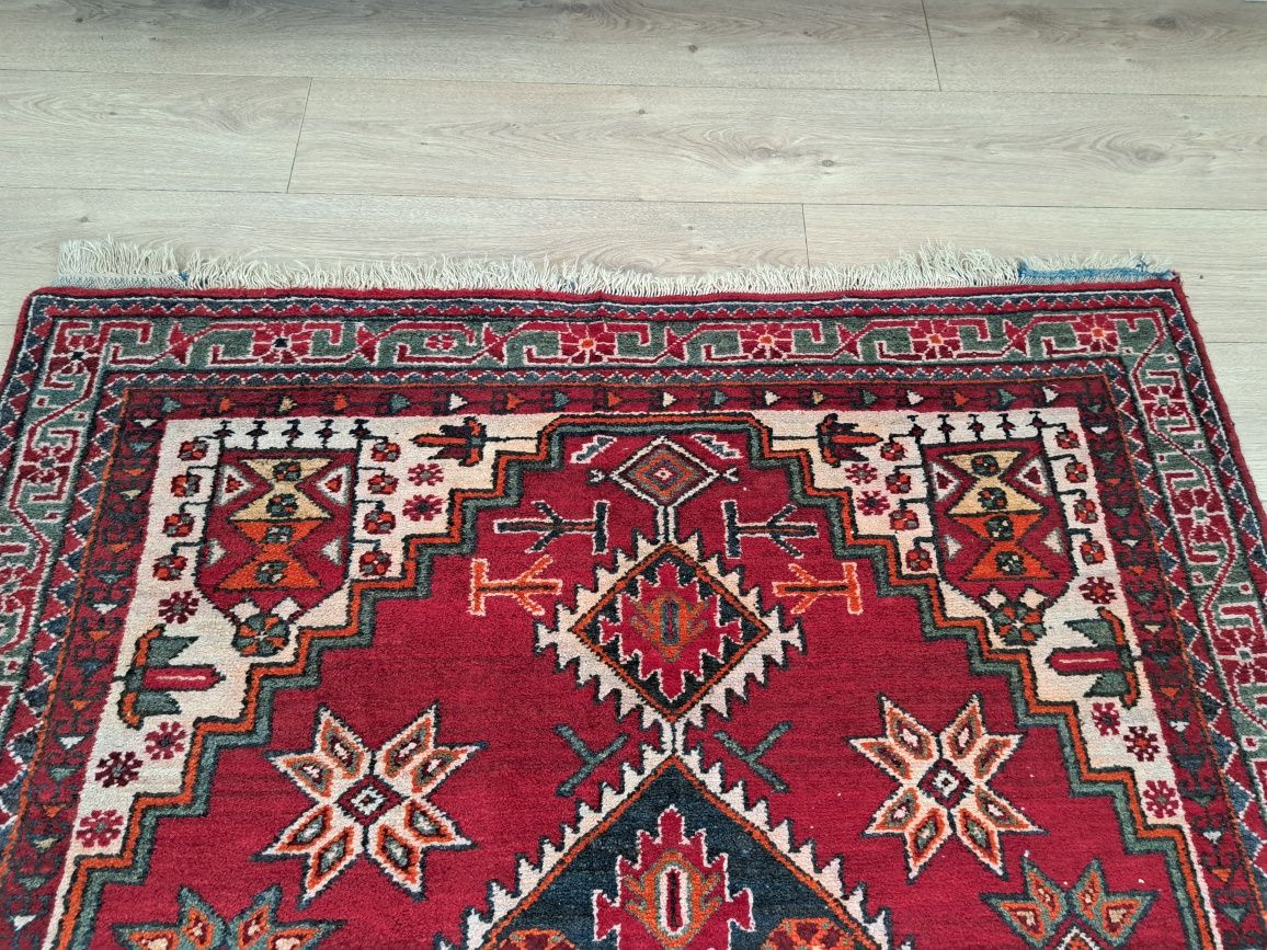 Śliczny Perski Hamadan lata 40ste 130x195cm ręcznie tkany,wełna.