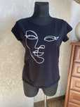 Tshirt czrny z nadrukiem