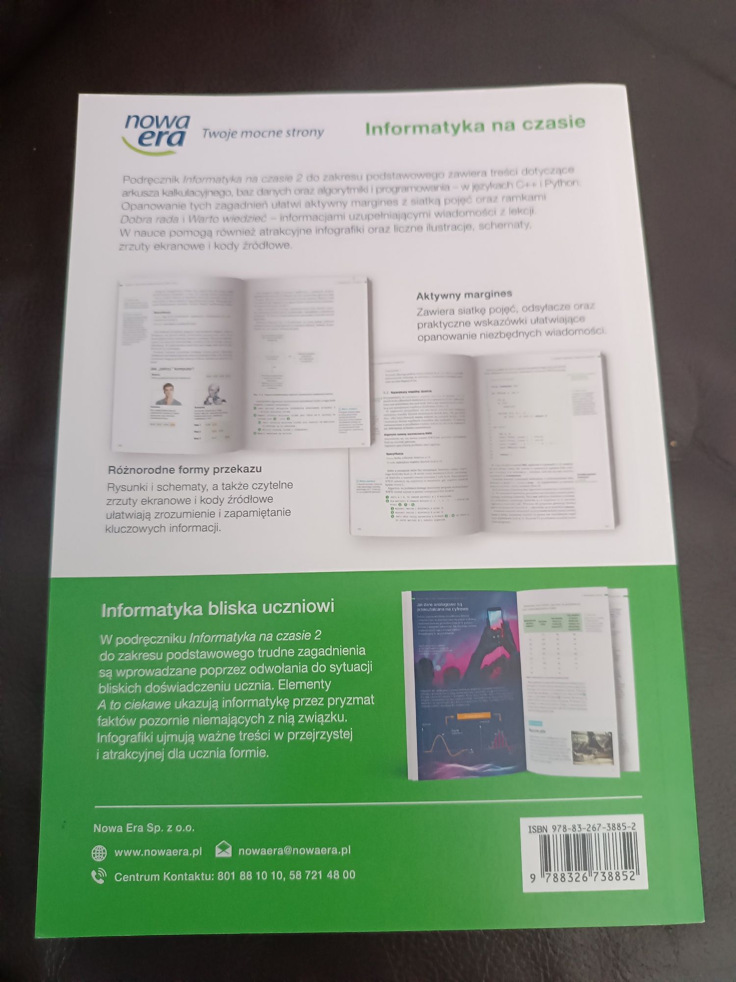 Informatyka na czasie podręcznik 2 liceum i technikum zakres podstawow