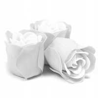 Ancient Wisdom Zestaw białych róż mydlanych 3 sztuki