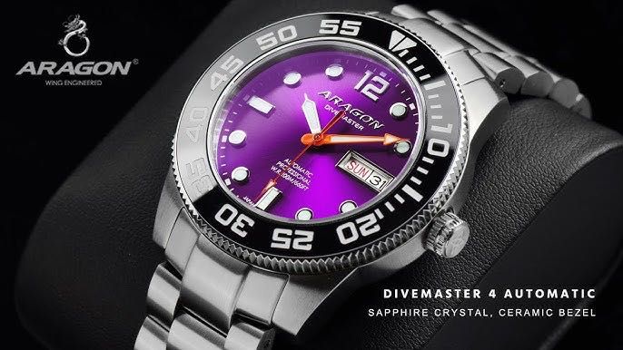 Часы ARAGON Divemaster 4 A198PUR 42 mm Ceramic Sapphire Automatic