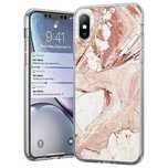 Żelowe etui Marble do Xiaomi Redmi 10X 4G / Xiaomi Redmi Note 9 różowy