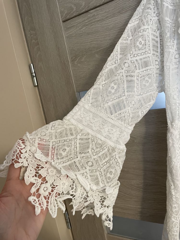 Sukienka biała Boho