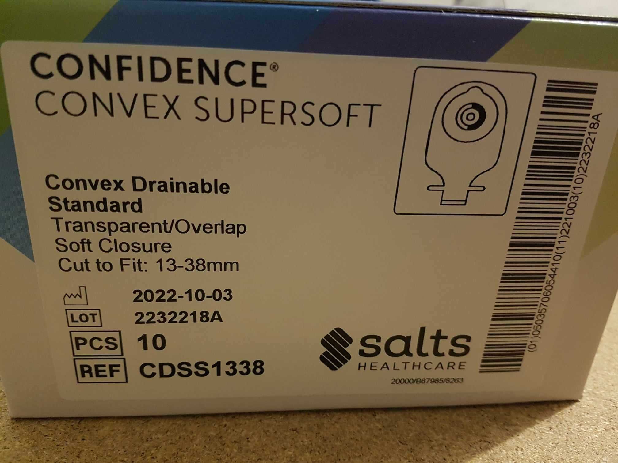 Worek kolostomijny Confidence Convex Supersoft SALTS