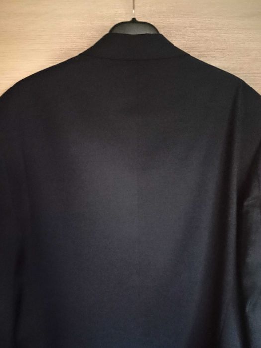 Класичний чорно синій піджак на 44-46 розмір