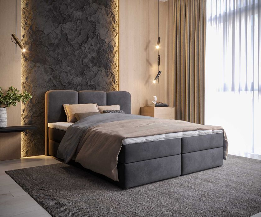 Łóżko kontynentalne Belinda 120x200 / 140x200 / 160x200 / 180x200 cm